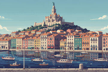 découvrez notre collection de posters marseille alliant style vintage et illustration numérique pour sublimer votre décoration intérieure avec charme et modernité.