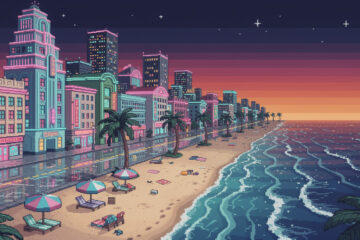 découvrez miami en pixel art et créez une ville vibrante mêlant néons éclatants, plages ensoleillées et palmiers majestueux pour une ambiance rétro unique.