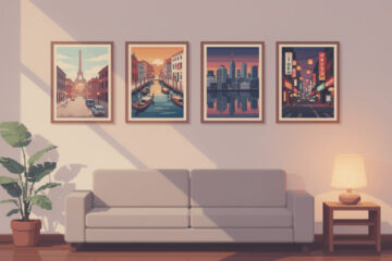 découvrez comment associer plusieurs affiches de villes avec harmonie et créer une décoration murale équilibrée, sans surcharger votre pièce.