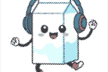 Illustration en pixel art de Stitch mignon sur une grille douce et lisible.